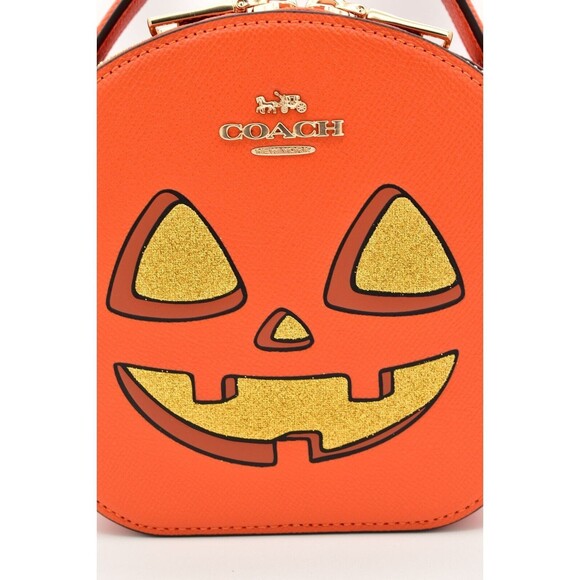 Coach Halloween Pumpkin Canteen Crossbody Bag Purse CW468 2024 Limited NWT NEW - Picture 5 of 16